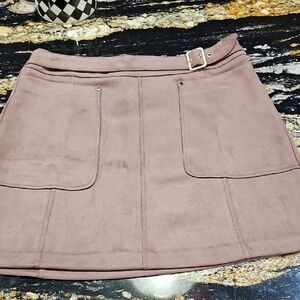 Marc New York Mauve Mini Skirt with Buckle